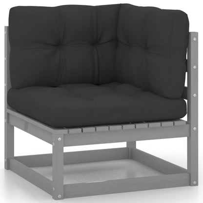 Set Divani da Giardino 4 pz con Cuscini Legno Massello Pino
