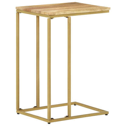 Tavolino di Servizio 35x45x65 cm in Legno Massello di Mango