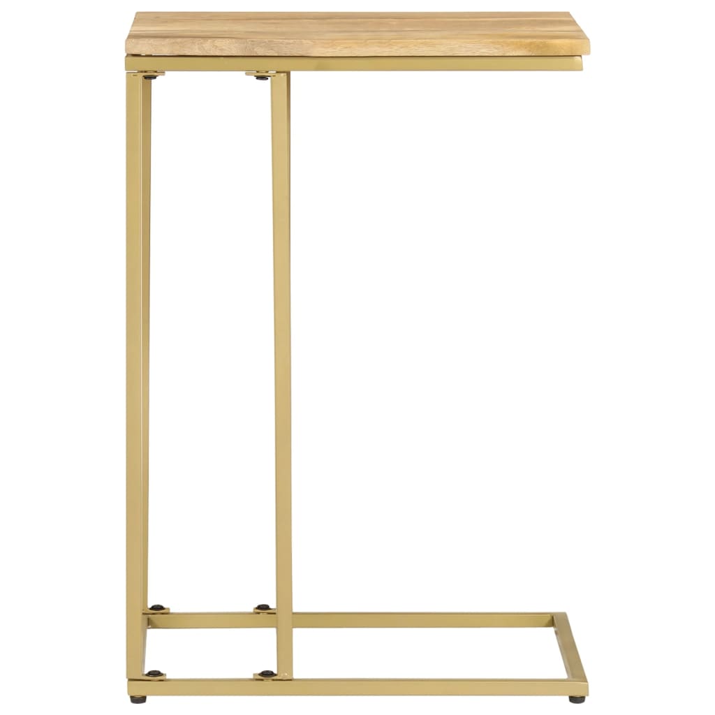 Tavolino di Servizio 35x45x65 cm in Legno Massello di Mango
