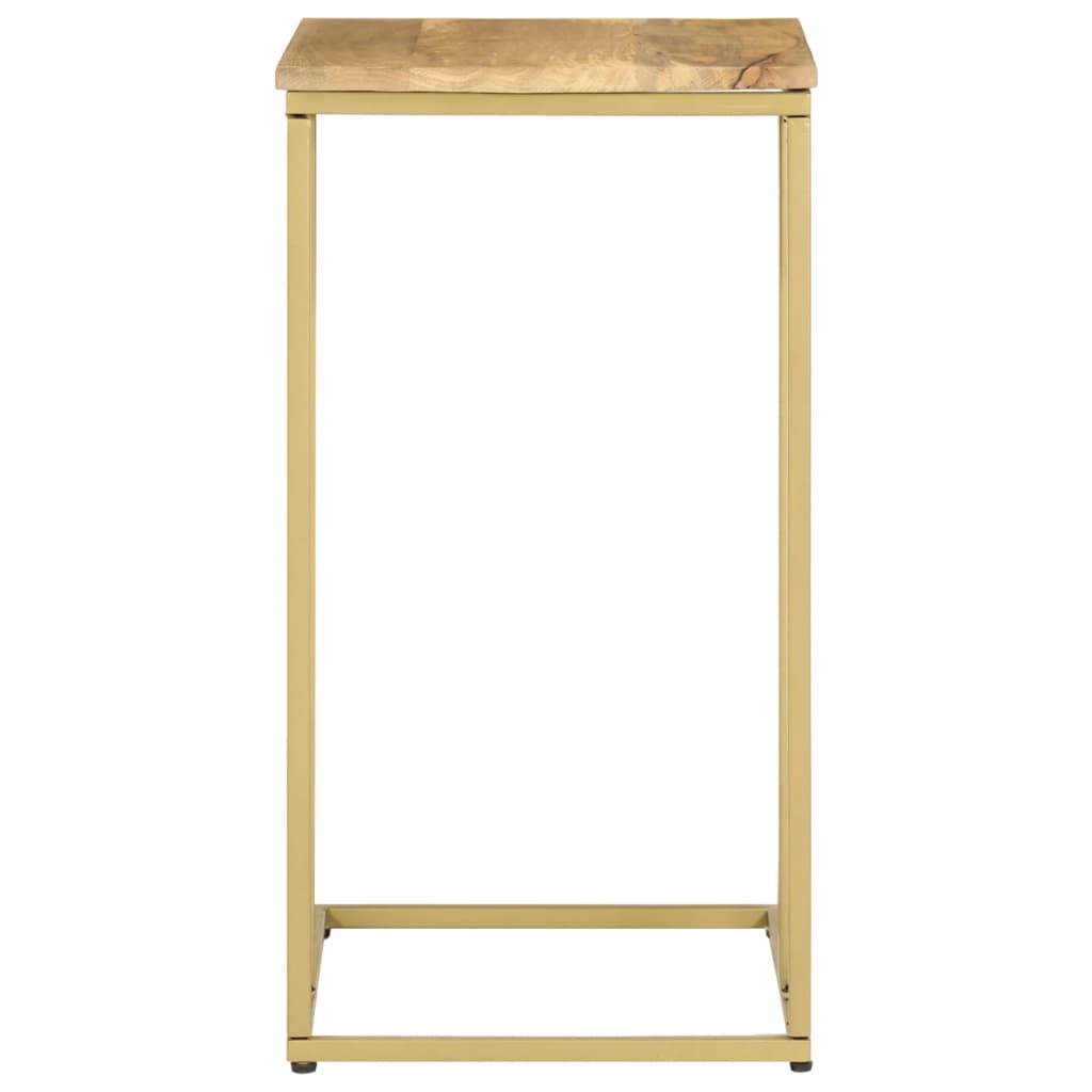 Tavolino di Servizio 35x45x65 cm in Legno Massello di Mango