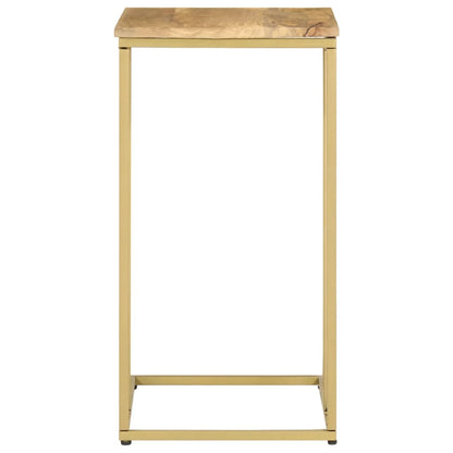 Tavolino di Servizio 35x45x65 cm in Legno Massello di Mango