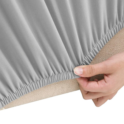Fodera Elasticizzata Divano 3 Posti in Jersey Poliestere Grigio