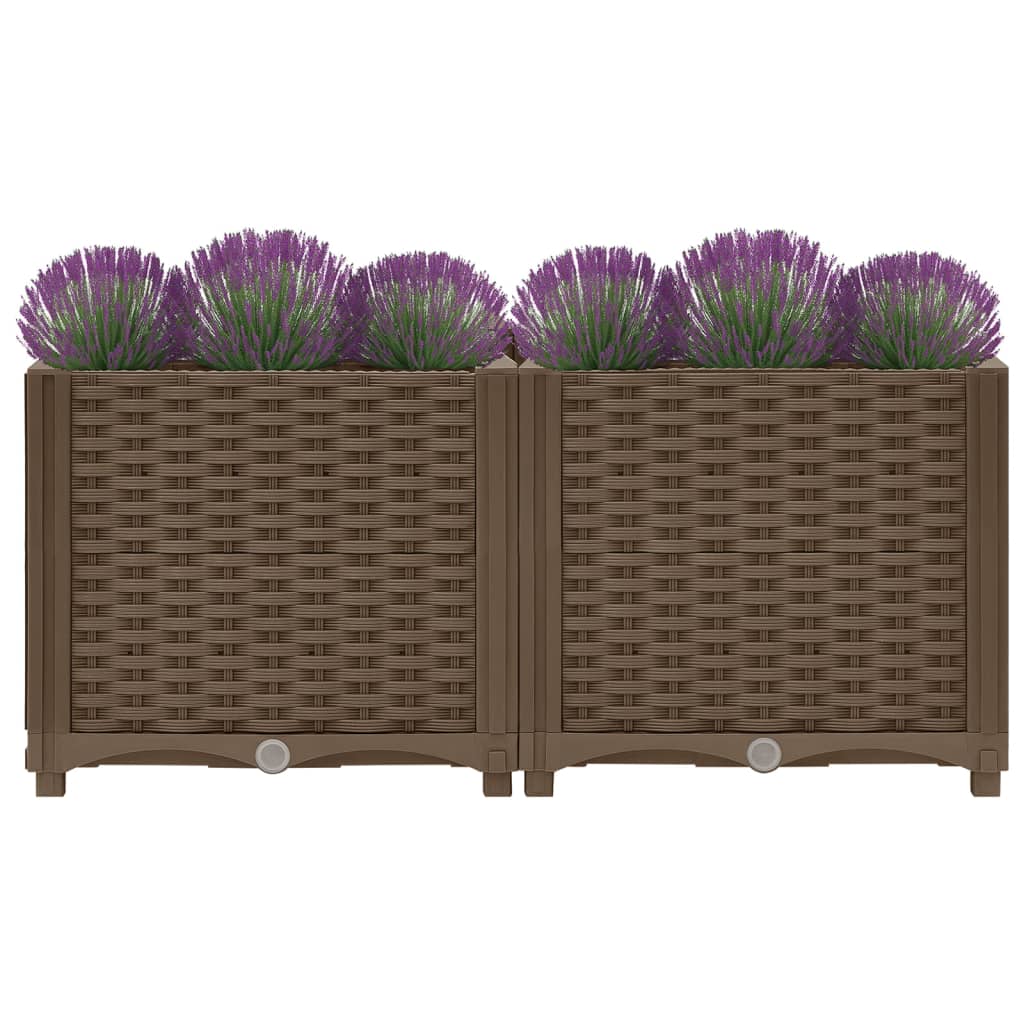 Fioriera Rialzata 80x40x38 cm in Polipropilene