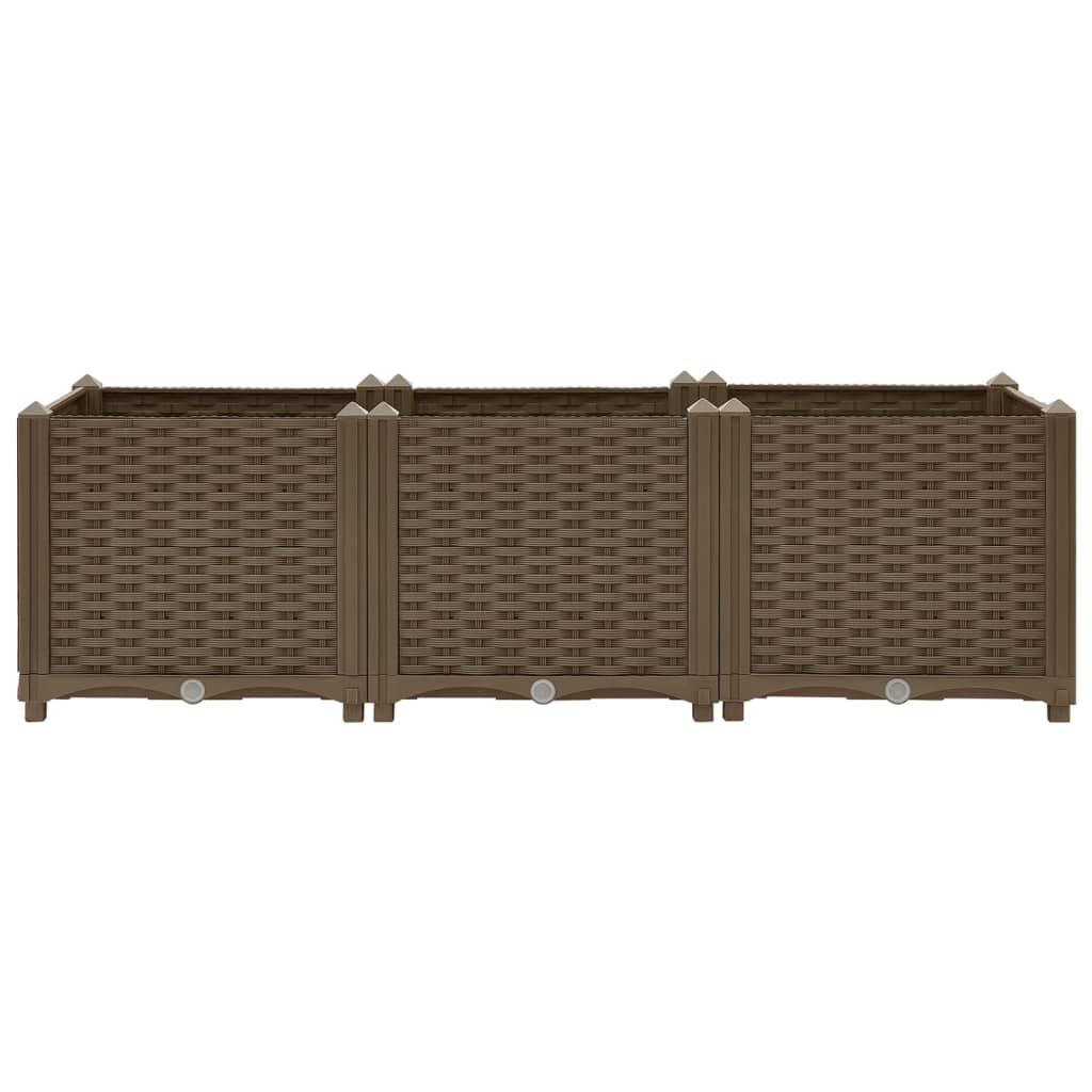 Fioriera Rialzata 120x40x38 cm in Polipropilene