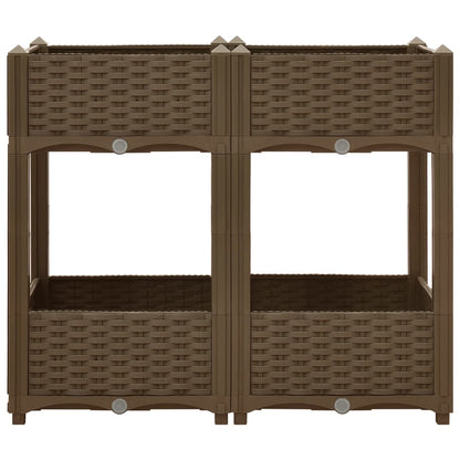 Fioriera Rialzata 80x40x71 cm in Polipropilene