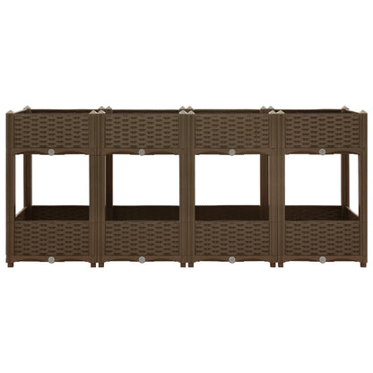 Fioriera Rialzata 160x40x71 cm in Polipropilene