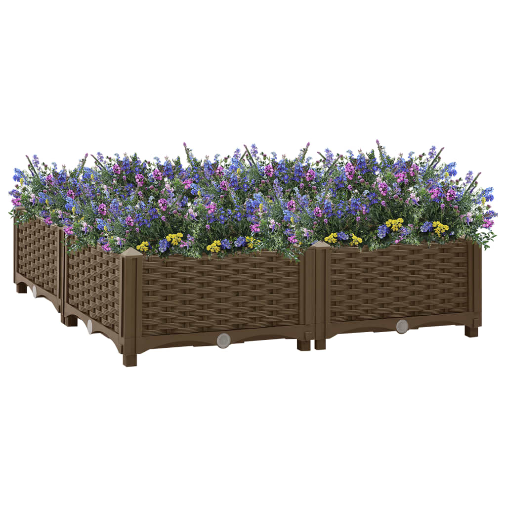 Fioriera Rialzata 80x80x23 cm in Polipropilene