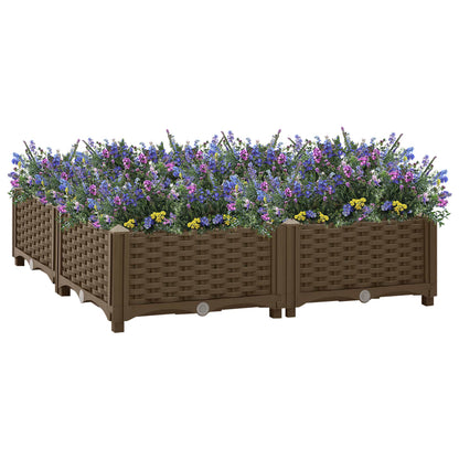 Fioriera Rialzata 80x80x23 cm in Polipropilene