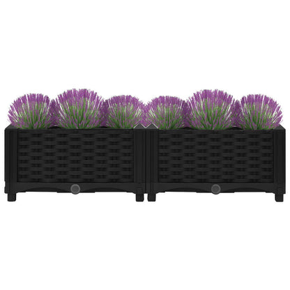 Fioriera Rialzata 80x40x23 cm in Polipropilene