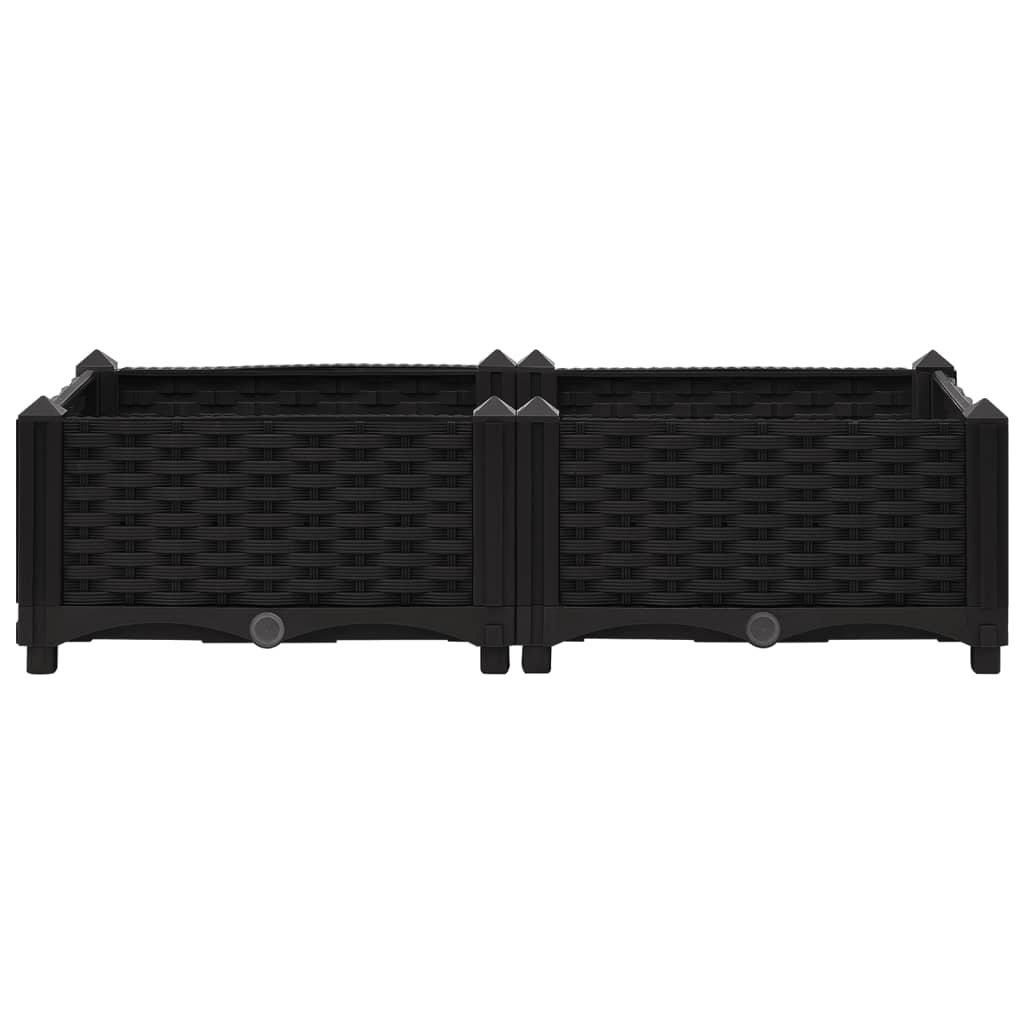 Fioriera Rialzata 80x40x23 cm in Polipropilene