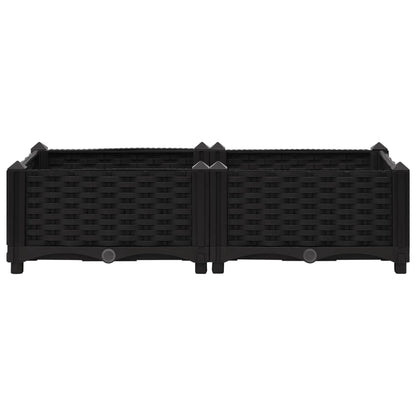 Fioriera Rialzata 80x40x23 cm in Polipropilene