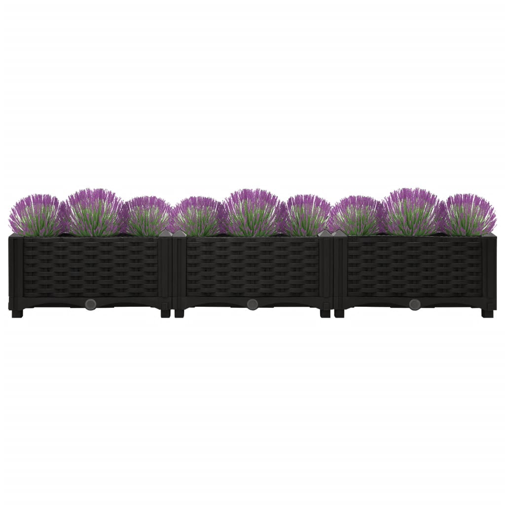 Fioriera Rialzata 120x40x23 cm in Polipropilene