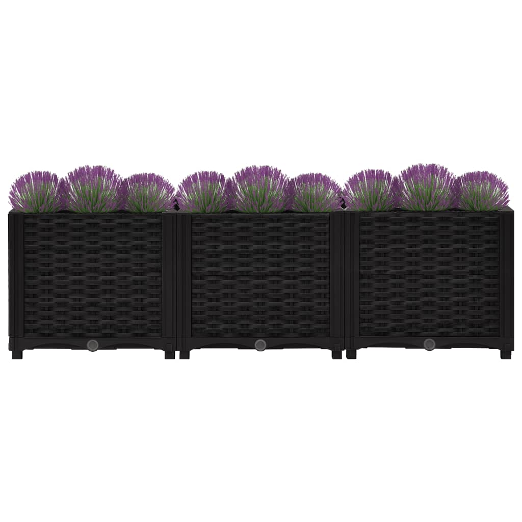 Fioriera Rialzata 120x40x38 cm in Polipropilene