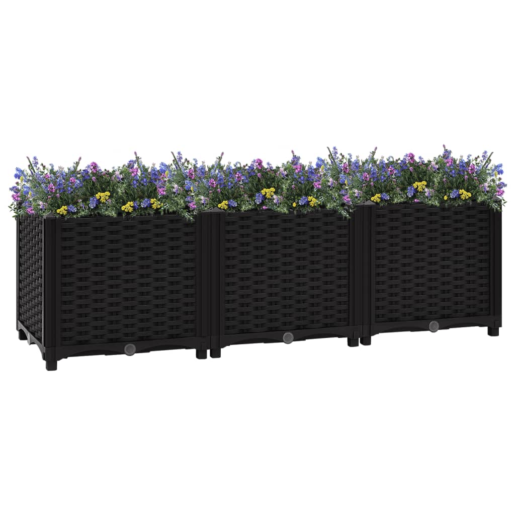 Fioriera Rialzata 120x40x38 cm in Polipropilene
