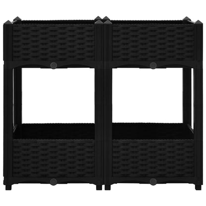 Fioriera Rialzata 80x40x71 cm in Polipropilene