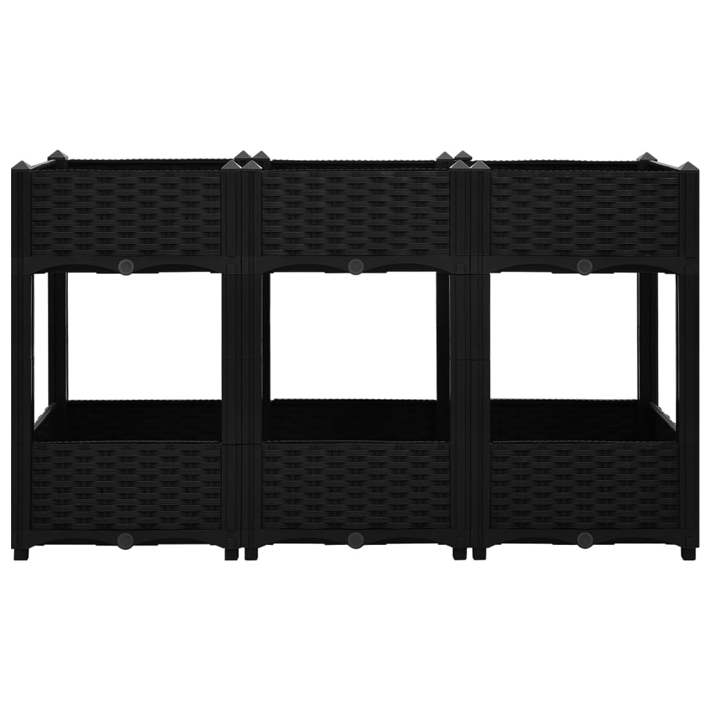 Fioriera Rialzata 120x40x71 cm in Polipropilene