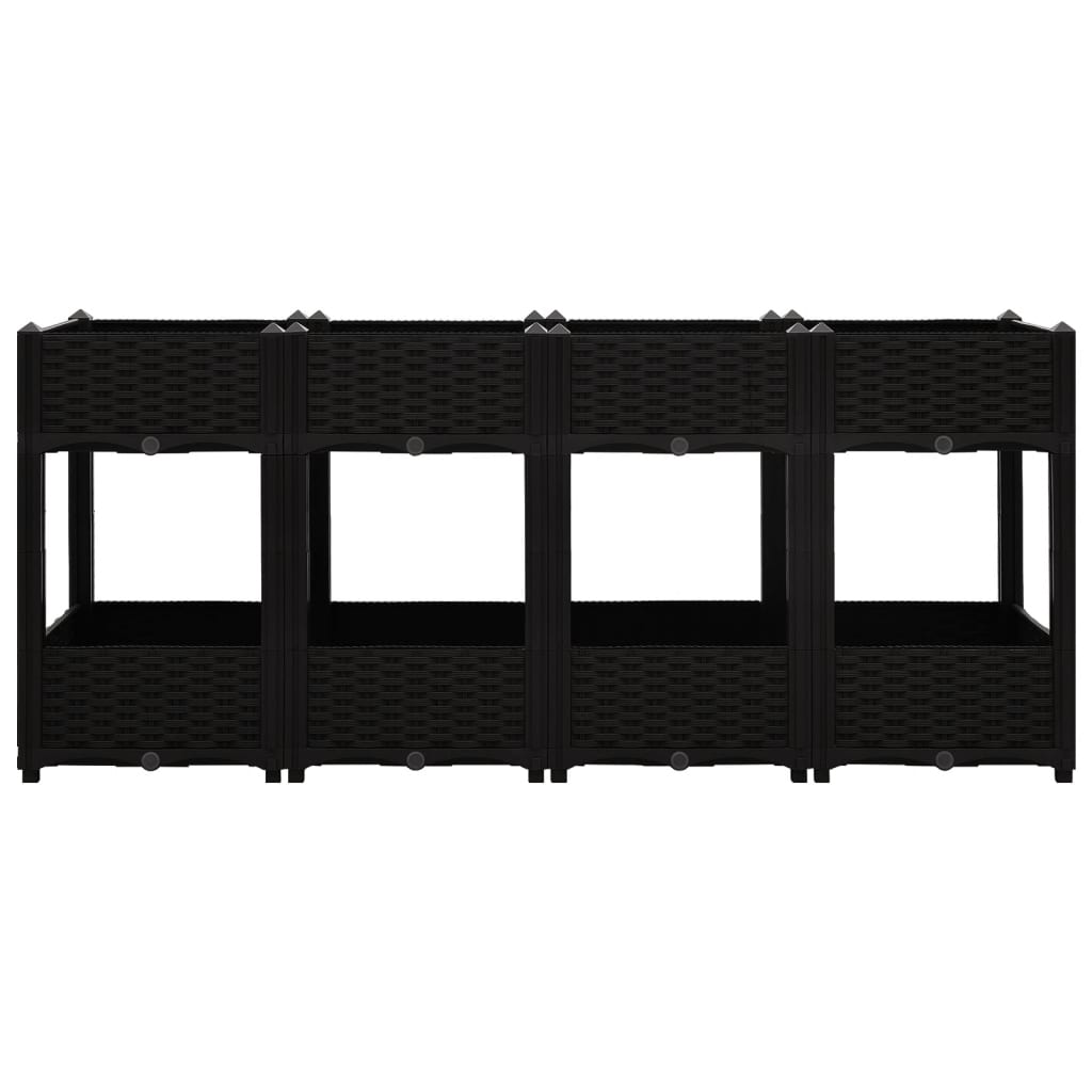 Fioriera Rialzata 160x40x71 cm in Polipropilene
