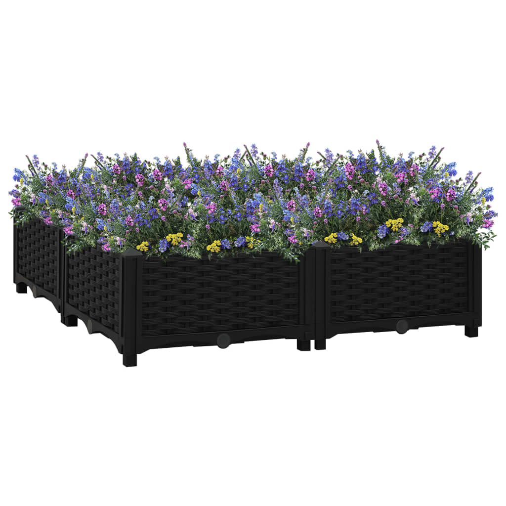 Fioriera Rialzata 80x80x23 cm in Polipropilene
