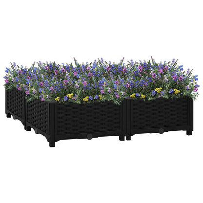 Fioriera Rialzata 80x80x23 cm in Polipropilene
