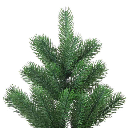 Albero Natale Artificiale Nordmann con LED Palline Verde 120 cm