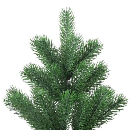 Albero Natale Artificiale Nordmann LED Palline Verde 150 cm