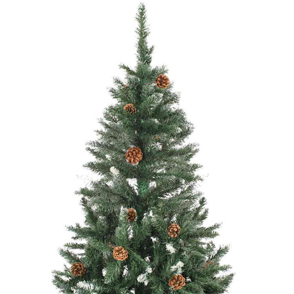 Albero di Natale Preilluminato con Palline 210 cm