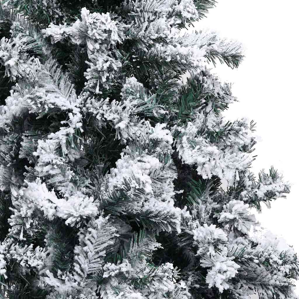Albero di Natale Preilluminato con Palline Verde 240 cm PVC
