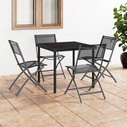 Set da Pranzo da Giardino 5 pz in Acciaio
