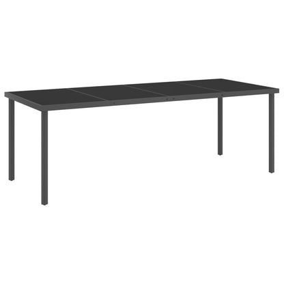 Set da Pranzo per Giardino 11 pz in Acciaio