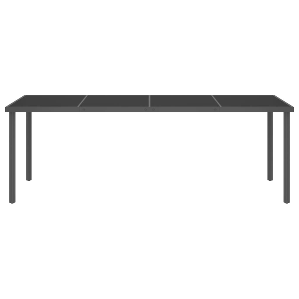 Set da Pranzo per Giardino 11 pz in Acciaio