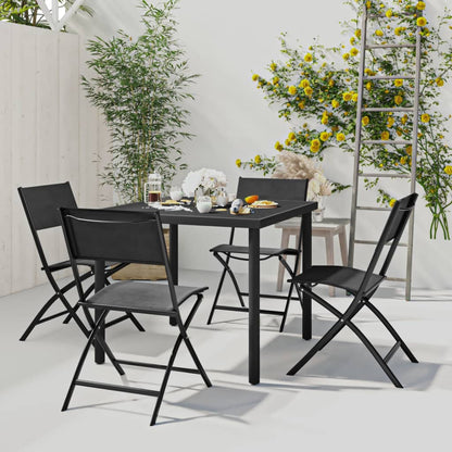 Set da Pranzo per Esterni 5 pz in Acciaio