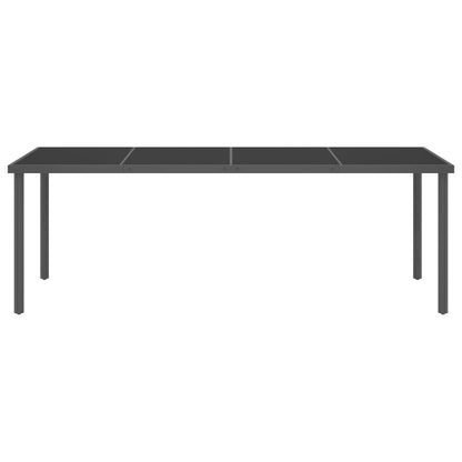 Set da Pranzo per Giardino 9 pz in Acciaio
