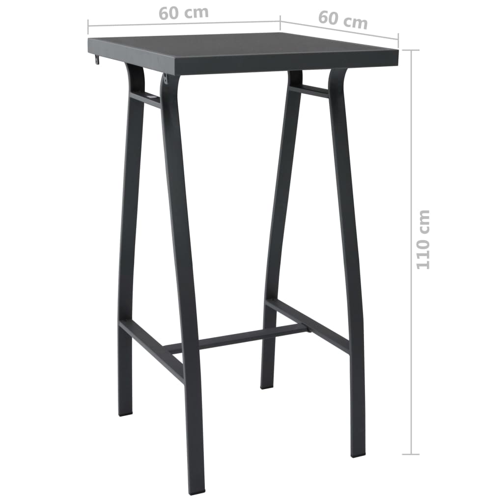 Set Bar da Giardino 5 pz Nero
