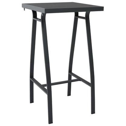 Set Bar da Giardino 5 pz Nero e Grigio