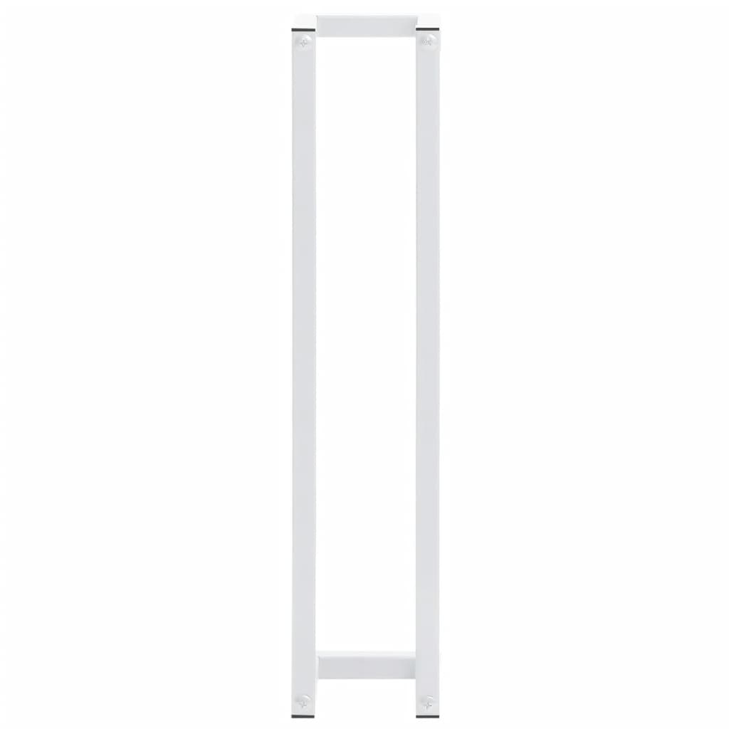 Portasciugamani Bianco 12,5x12,5x60 cm in Acciaio