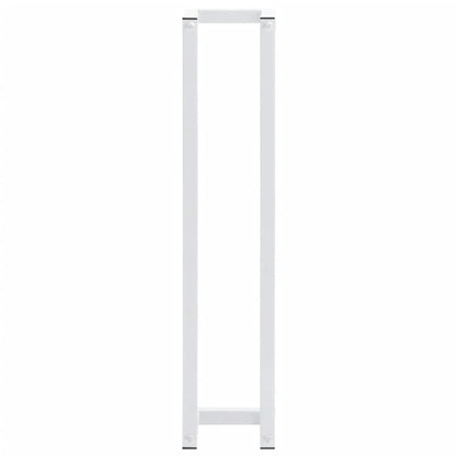 Portasciugamani Bianco 12,5x12,5x60 cm in Acciaio