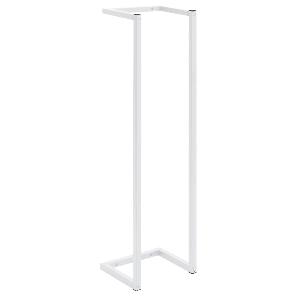 Portasciugamani Bianco 25x20x95 cm in Acciaio