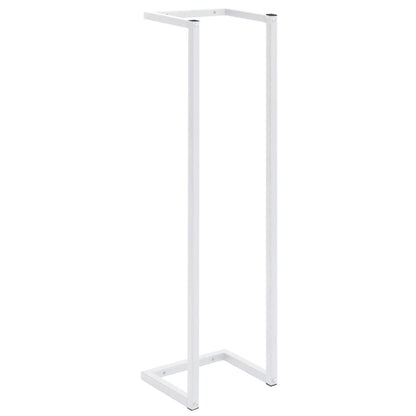 Portasciugamani Bianco 25x20x95 cm in Acciaio