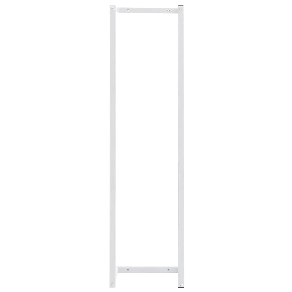 Portasciugamani Bianco 25x20x95 cm in Acciaio