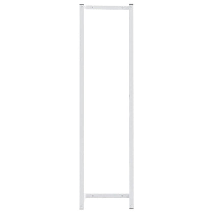 Portasciugamani Bianco 25x20x95 cm in Acciaio