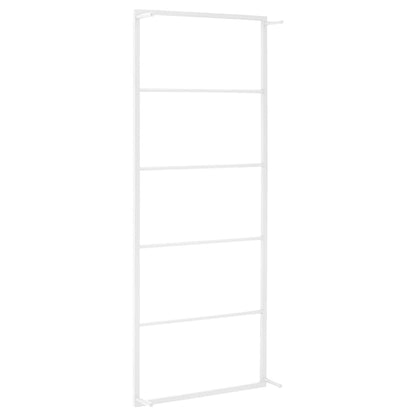 Portasciugamani Bianco 45x10x115 cm in Acciaio