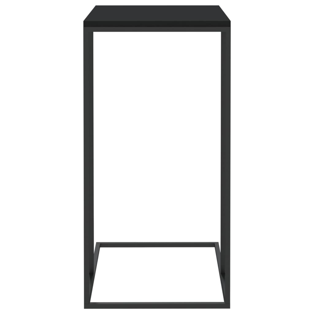Tavolino da Salotto Nero 40x30x59 cm in Legno Multistrato