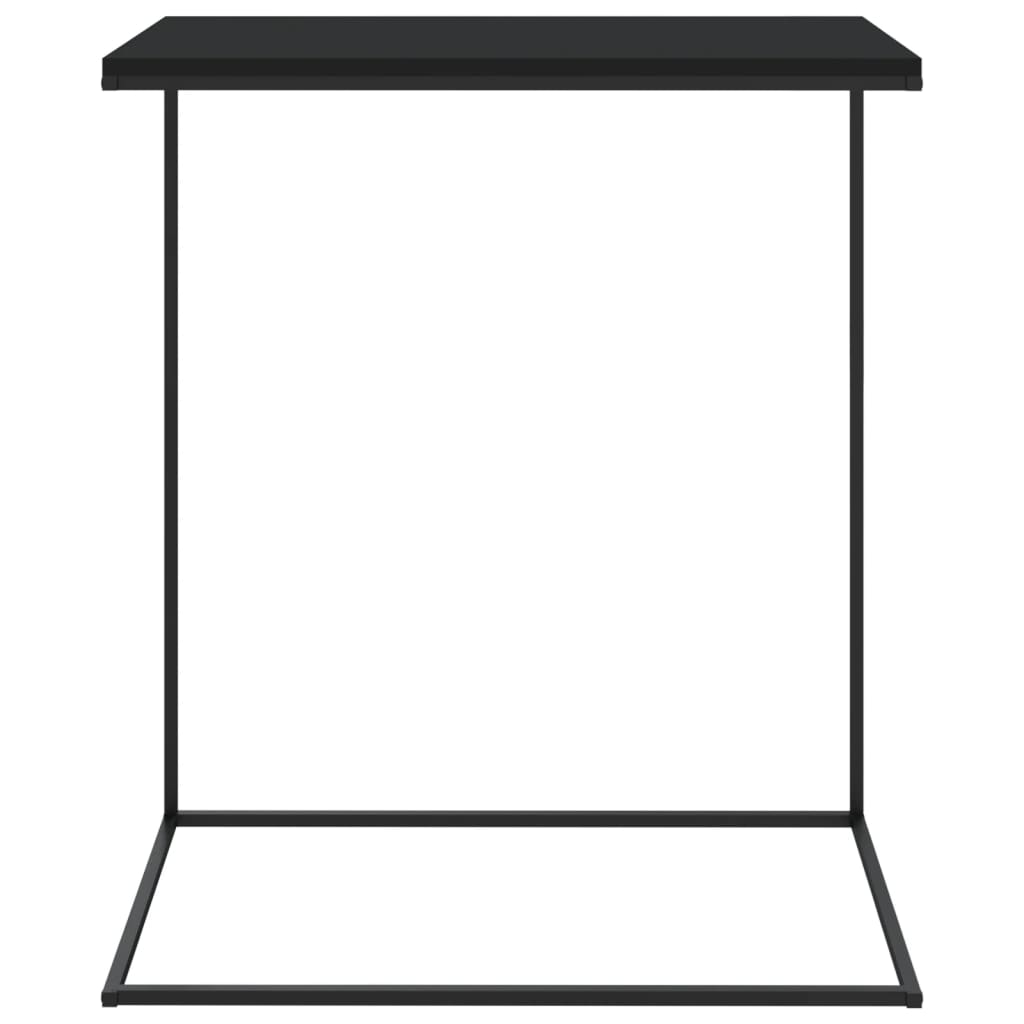 Tavolino da Salotto Nero 55x35x66 cm in Legno Multistrato