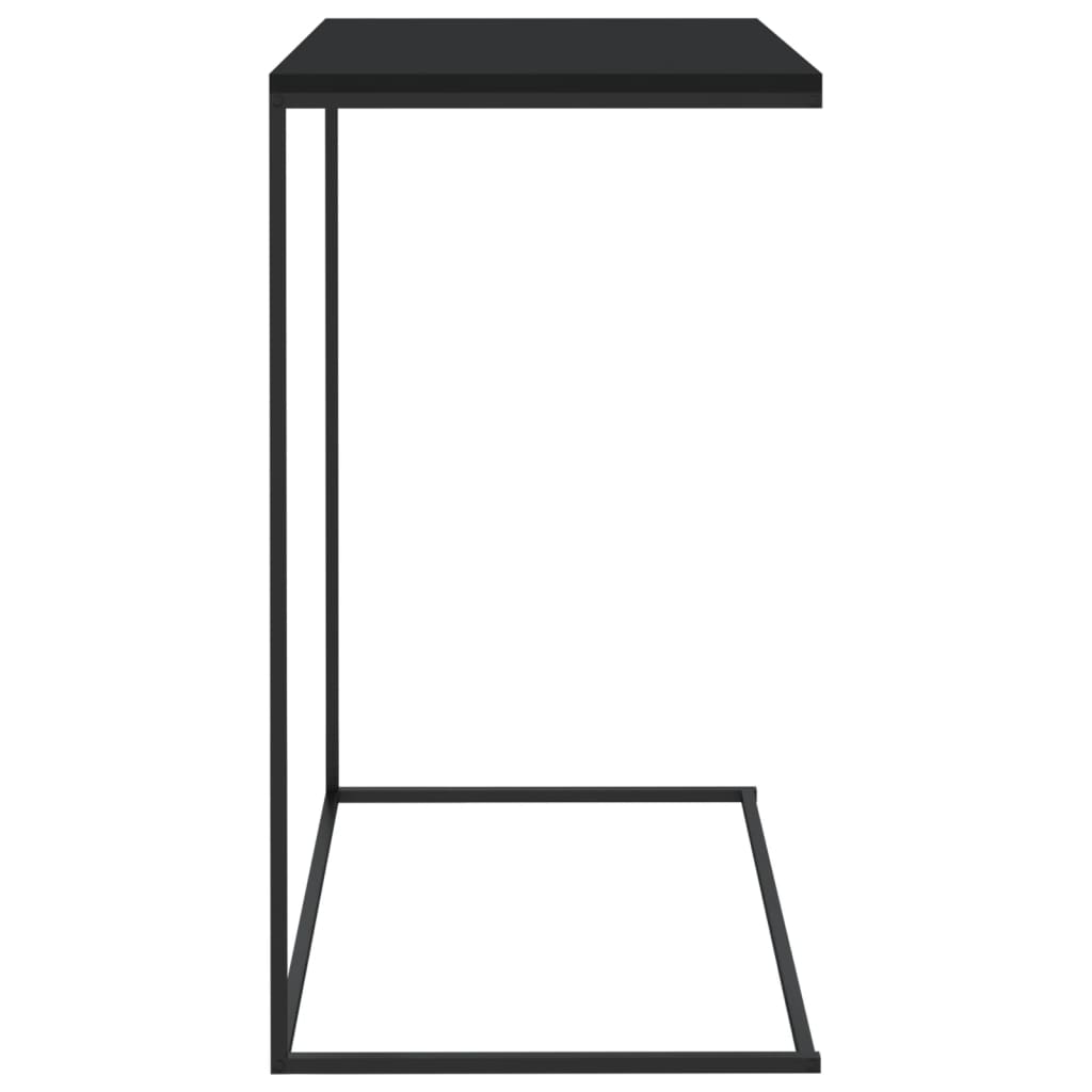 Tavolino da Salotto Nero 55x35x66 cm in Legno Multistrato