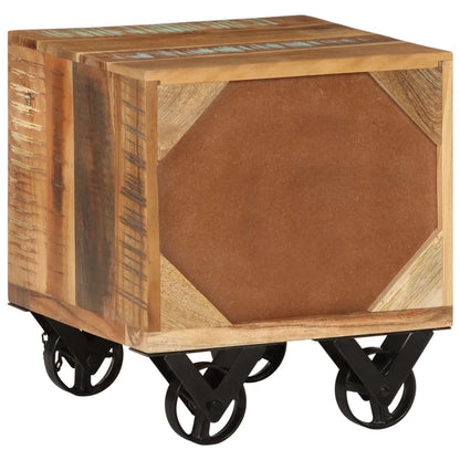 Tavolino 40x40x45 cm in Legno Massello di Recupero