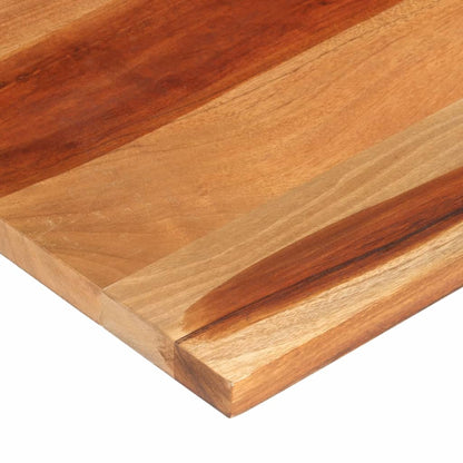 Piano del Tavolo 120x60x(2,5-2,7) cm Legno Massello di Acacia