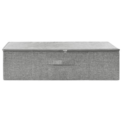 Scatola Portaoggetti in Tessuto 70x40x18 cm Grigio