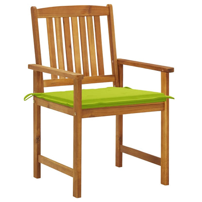Sedie da Giardino con Cuscini 8 pz in Legno Massello di Acacia
