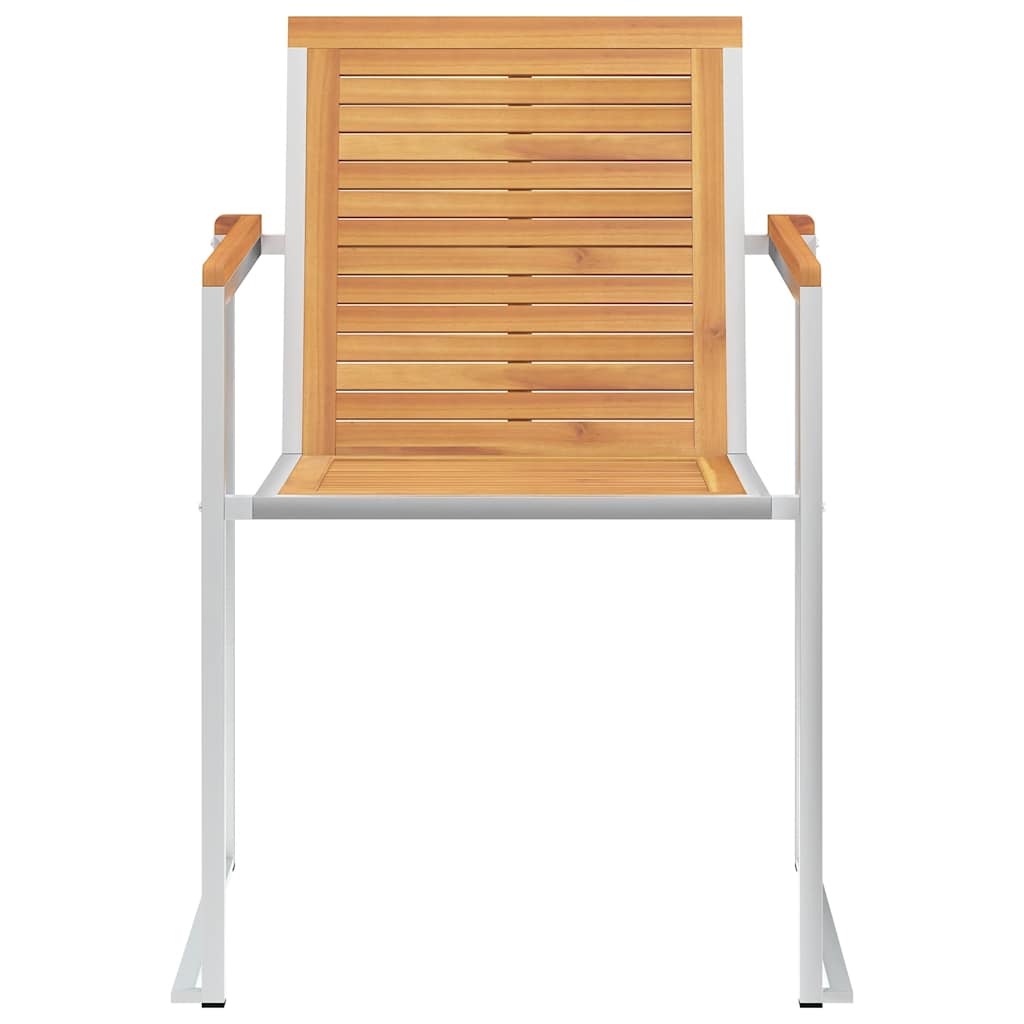 Sedie da Giardino con Cuscini 4 pz in Legno Massello di Teak