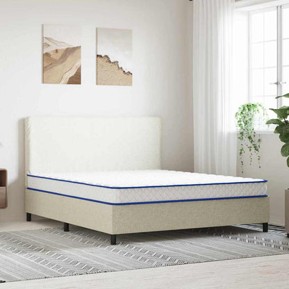 Materasso Bianco 200 x 180 x 17 cm Schiuma PU